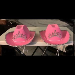 Pink light up cowgirl hat
